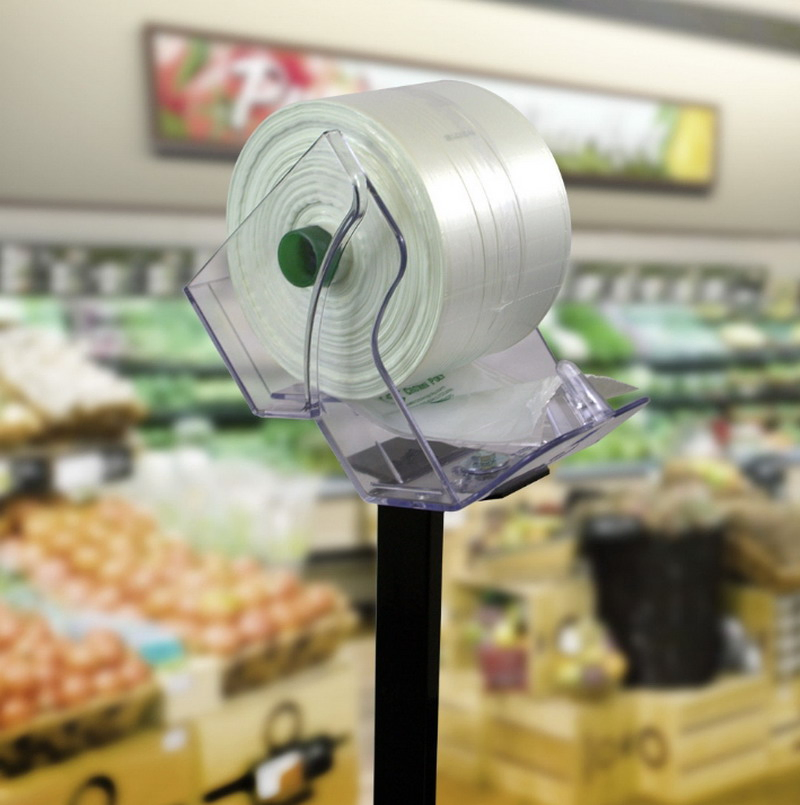HDPE Transparent Star Seal Plastic Fruit and Vegetable Roll Bag with Print