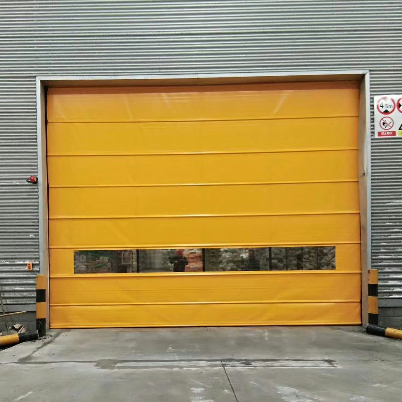 High Speed PVC Stacking Door Quick Stacking Gate Insulation Fast Lifting Door Dust Proof Electric PVC Stacking Door