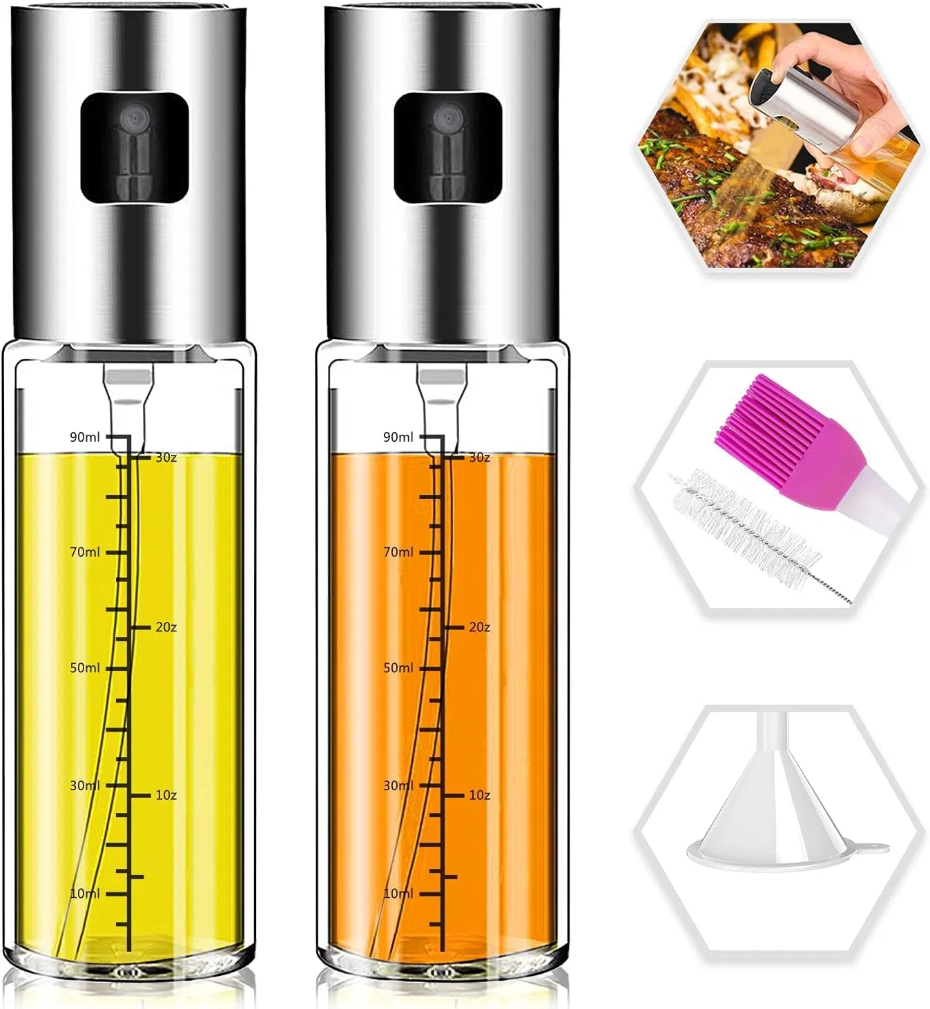 100ml Oil Sprayer Kitchen Oil Sprayer Bottle Atomized Misty Oil Tank