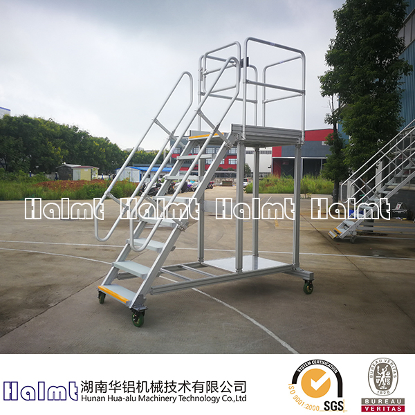 Customized Industrial Aluminium Platform Step Ladders