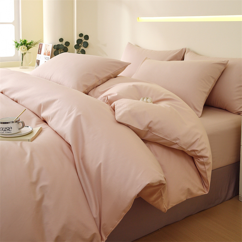 233tc 100%Cotton Bedsheet Deep Pocket Bed Sheet Set for Hotel&Home