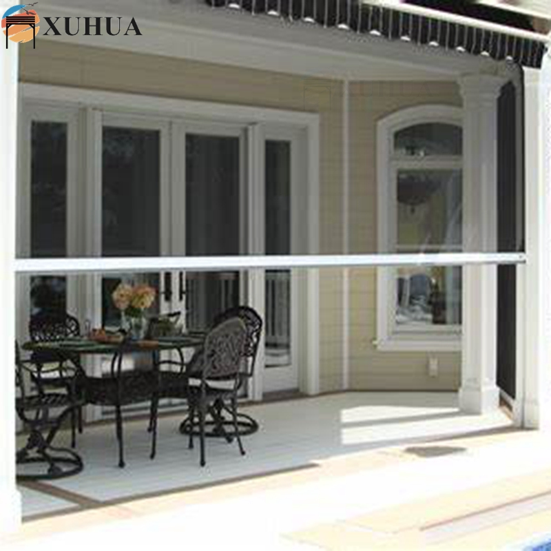 Xuhua Factory Price Sunscreen Fabric Manual Control Horizontal Zip Track Roller Shades