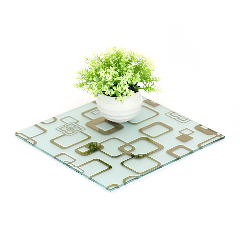 Ice Flower+ Acid Etched Glass for Door