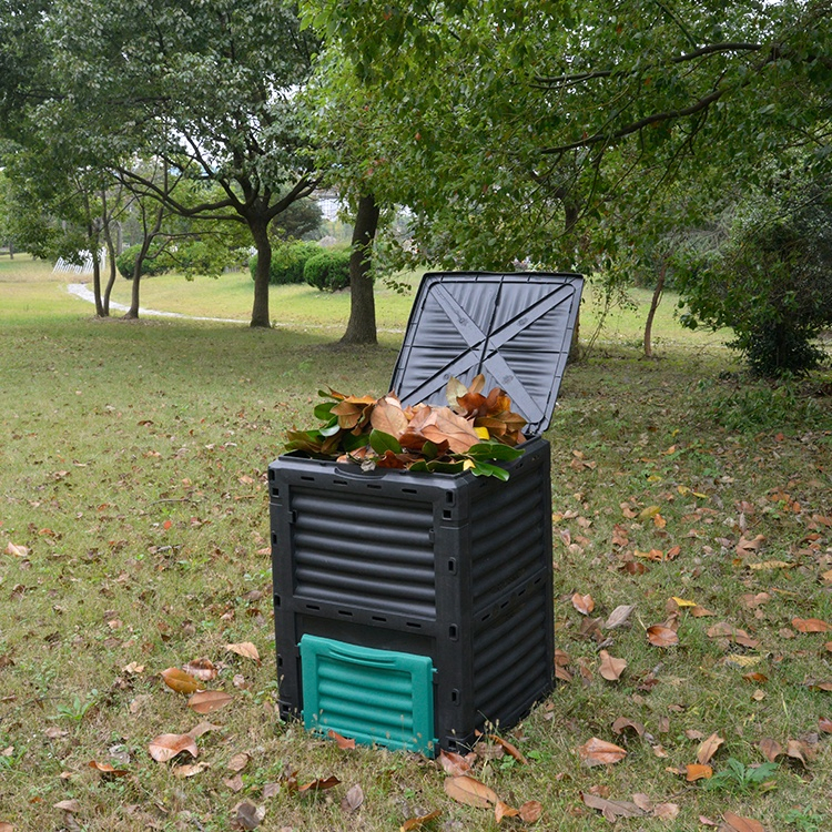 Garden/Kitchen Plastic Compost Bin 300L Large Capacity Fertilizer Bin Composter for Plant Waste