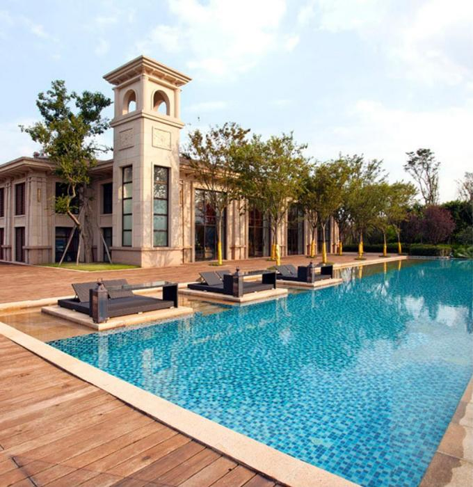 Стеклянная мозаика для бассейна, горячая плавка