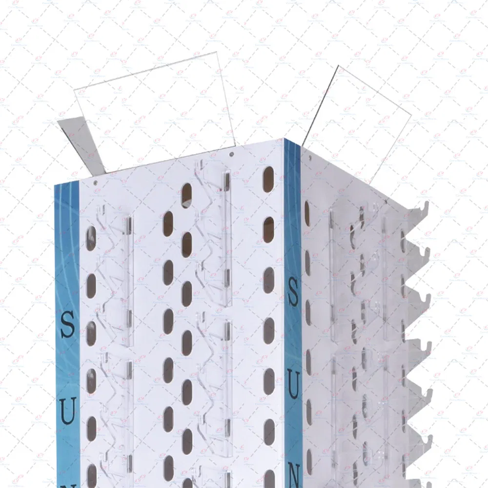 Wholesales Customized Floor Standing Sunglasses Eyewear Eyeglass Display Stand Corrugated Cardboard Display