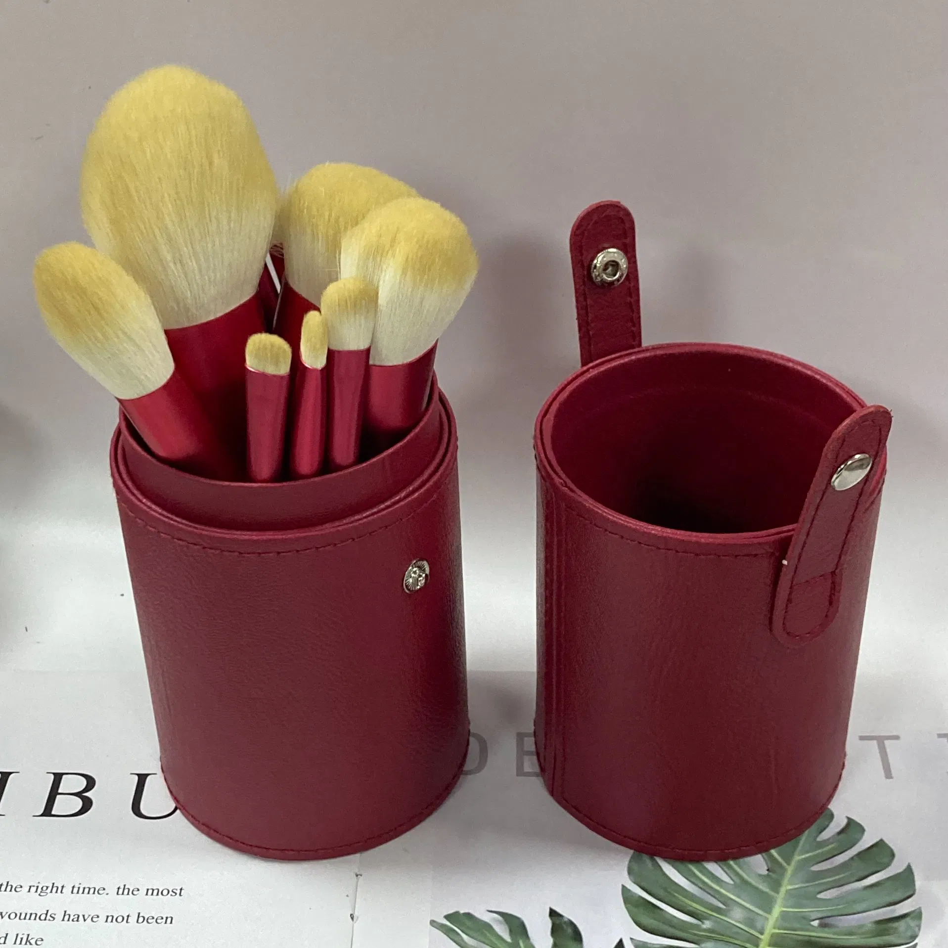 New Arrival High-End 12-PCS Ruby Makeup Brush Set Red Eye Printed Powder Brush Wholesale Private Label Customization Supported
