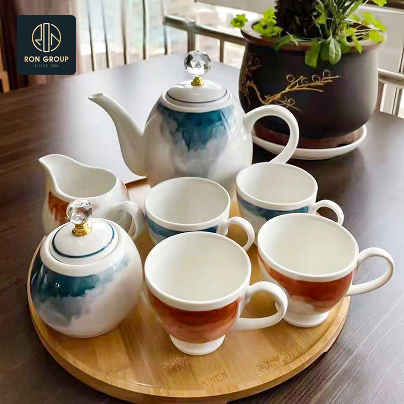 Cafeteria Coffee Shop High Grade Porcelain Drinkware Cappuccino Espresso Commercial Cup for Restaurant