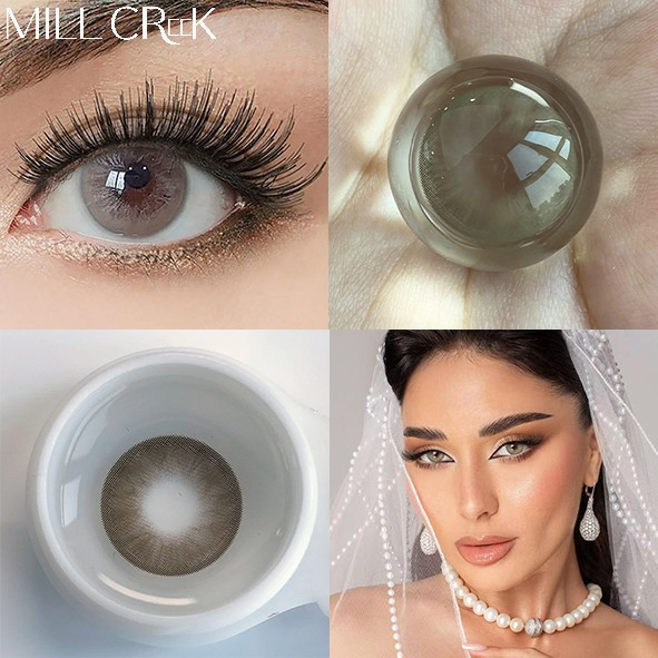Mill Creek Beautylens Blue Grey Soft Color Contact Lens Beautiful Style Wholesale Yearly Disposable Colored Eye Contact Lenses OEM