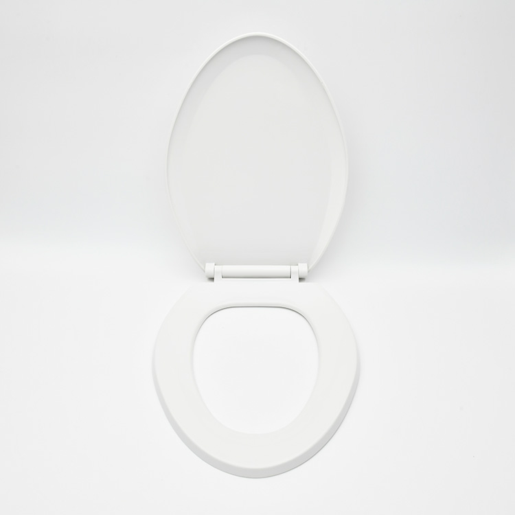 Sanipro Modern Design Double Button Silent Slow-Close Square Toilet Seat for Home Bathroom Use