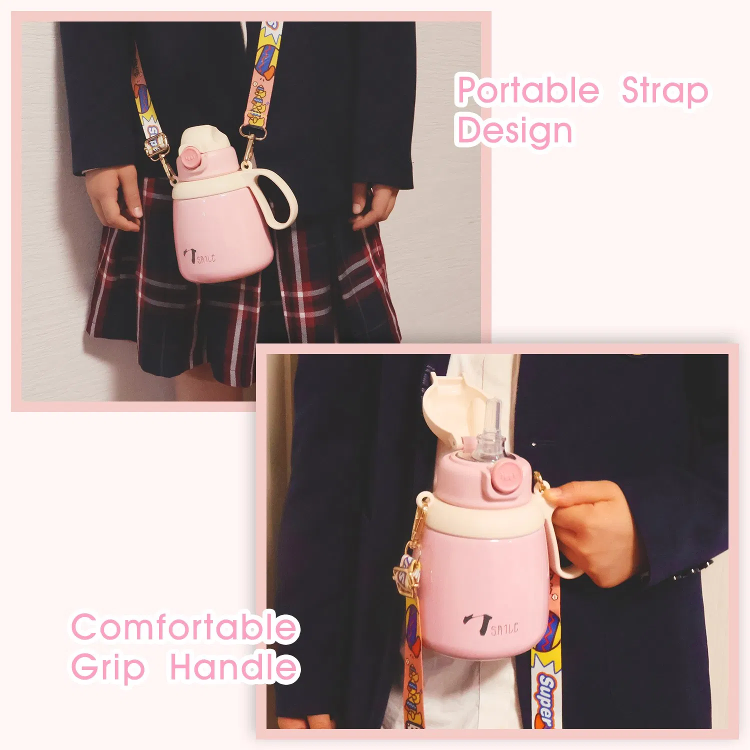 High Quality 316 Stainless Steel Vacuum Mug 600ml Thermal Cup for Children