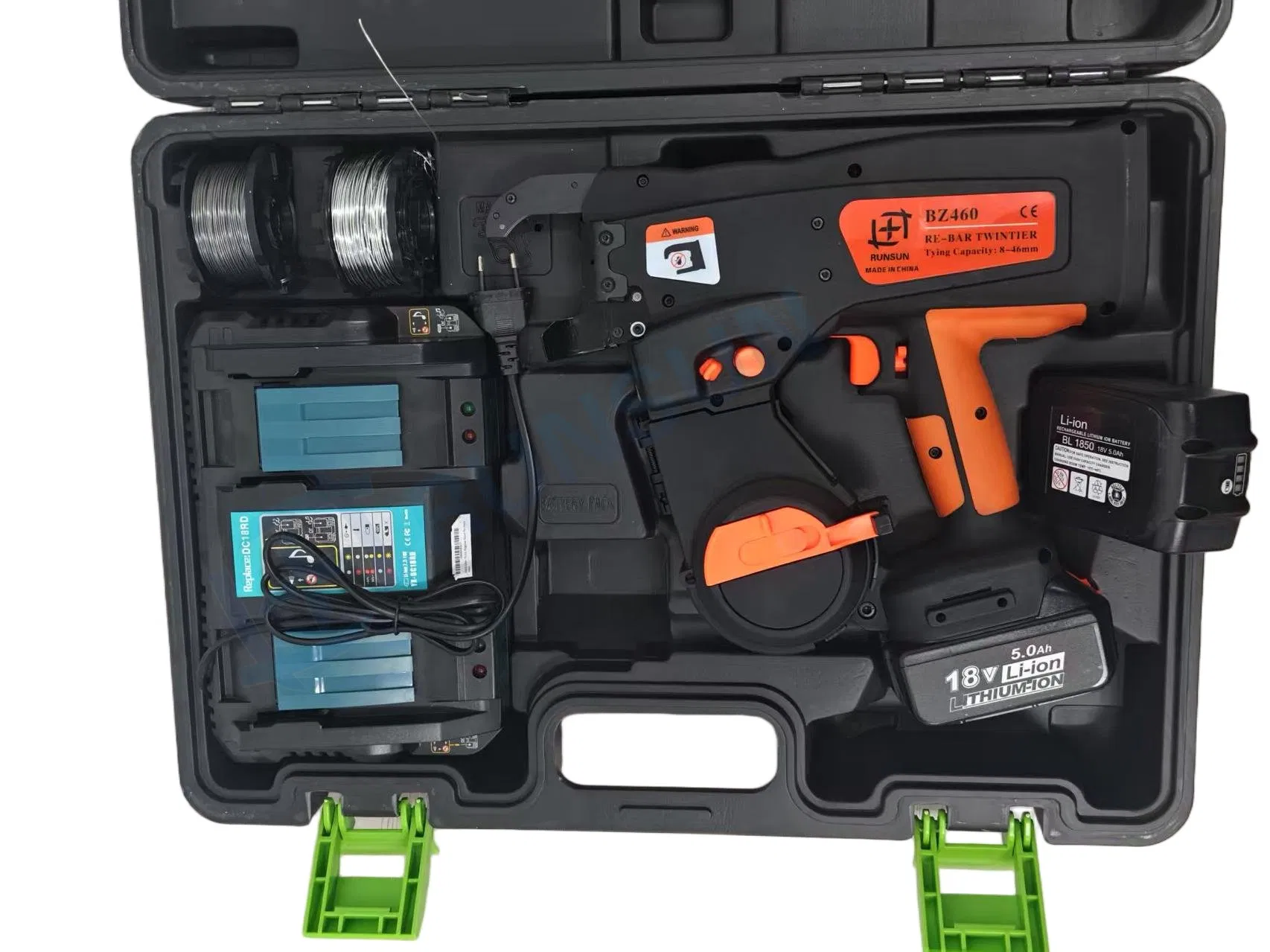 Runsun Special Twin Wire Rebar Tier Tying Machine on Construction