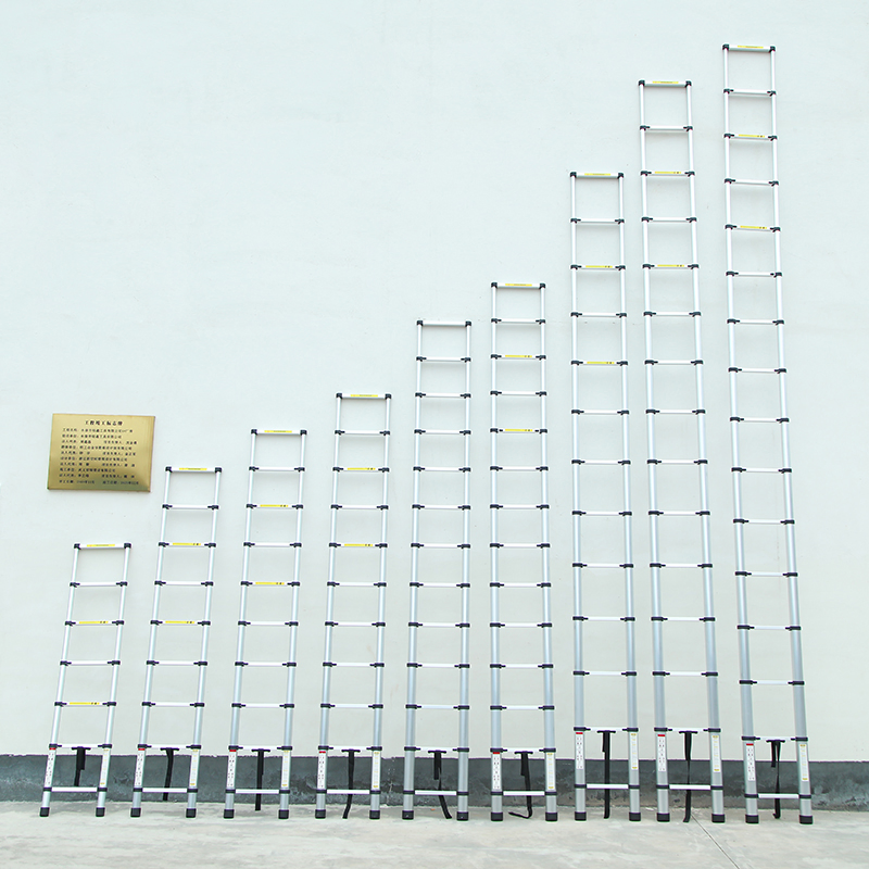 Hot Export Outside Industrial Aluminium Telescopic Ladder Single Side Extension Ladder