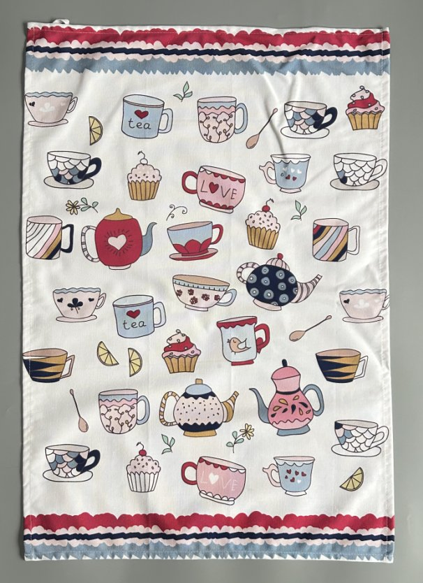 Custom Digital Printed Kitchen Napkins Tea Towels