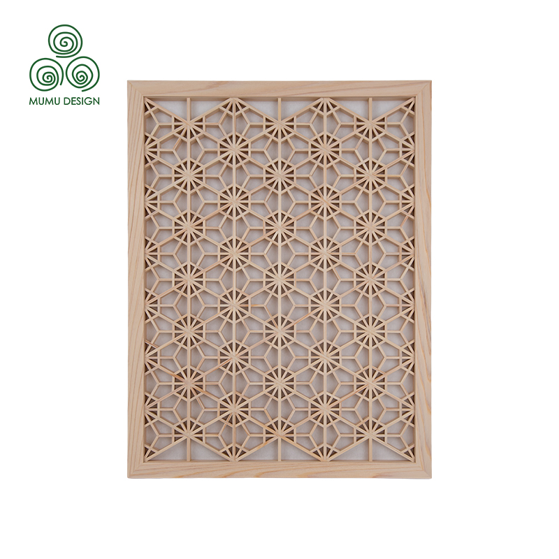 Artisan Wood Decorative Wall Screen Panel Kumiko