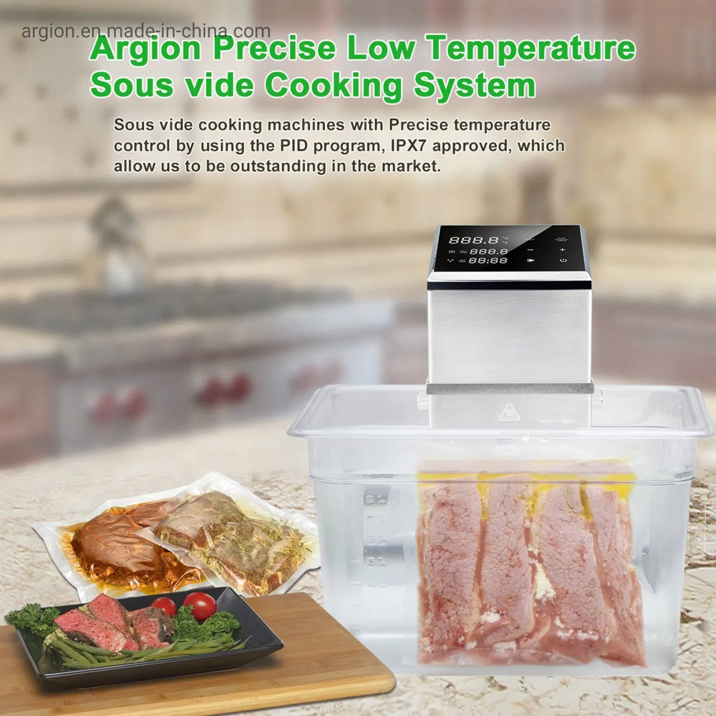 Kitchen Equipment Commercial 70L Ixp7 Waterproof Sous Vide Slow Cooker for Water Bath