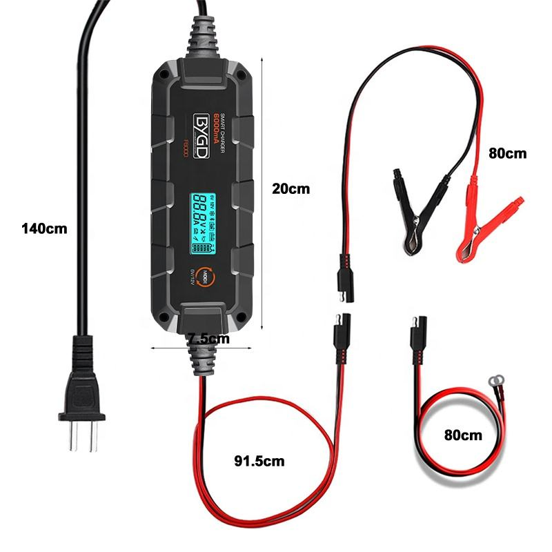 Repair Lead Acid 12V Battery Charger 12V 6A Full Intelligent Automatic Repair Battery Charger
