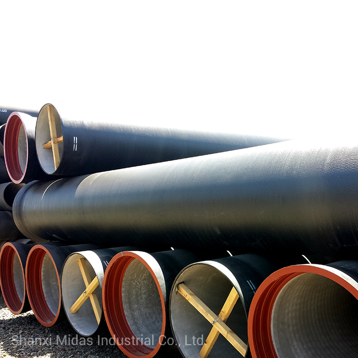 ISO2531 Black Ductile Cast Iron Pipe 300mm for Drinkable Water