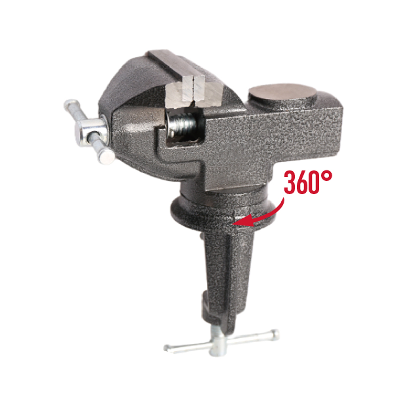 Fixtec Heavy Duty Universal 360 Degree Swivel Base Iron Manual Table Cast 60mm Bench Vice Tools