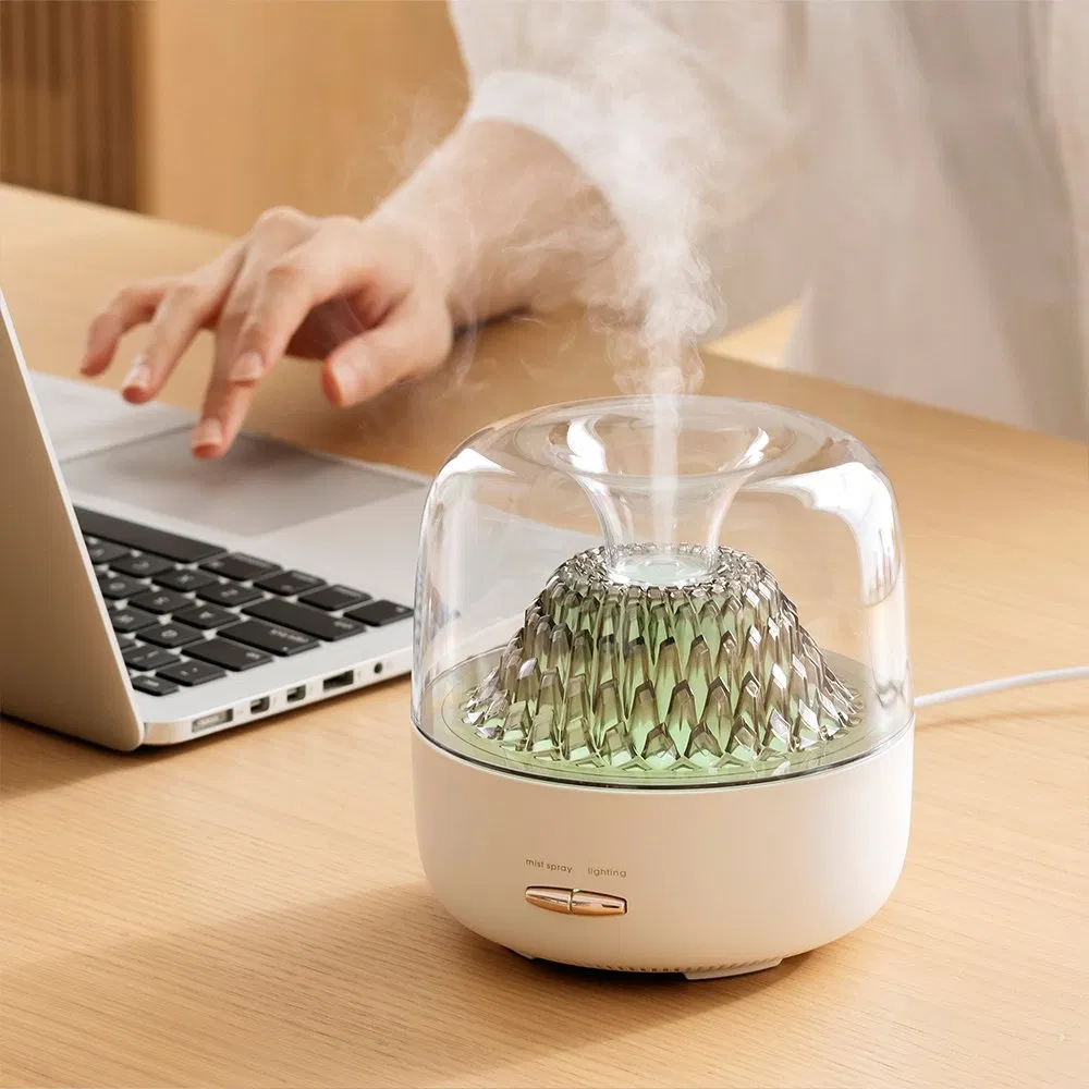 Home Hotel Colorful Light Essential Oil Air Humidifier 200ml Ultrasonic Aroma Diffusers with 2 Mist Mode