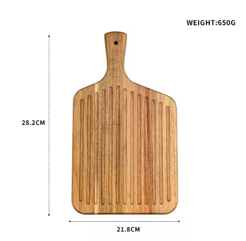 Wooden Cutlery Popular Acacia Solid Wood Bread Cutting Board for Meat, Vegetables