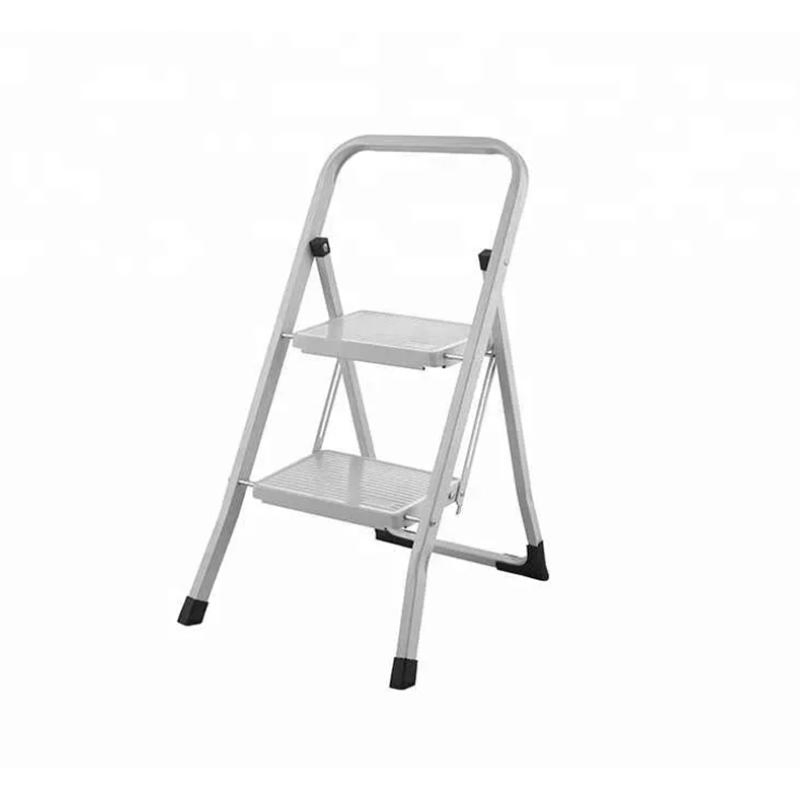Factory Hot Selling Home Use 2 Steps Folding Steel Ladders for 150kgs