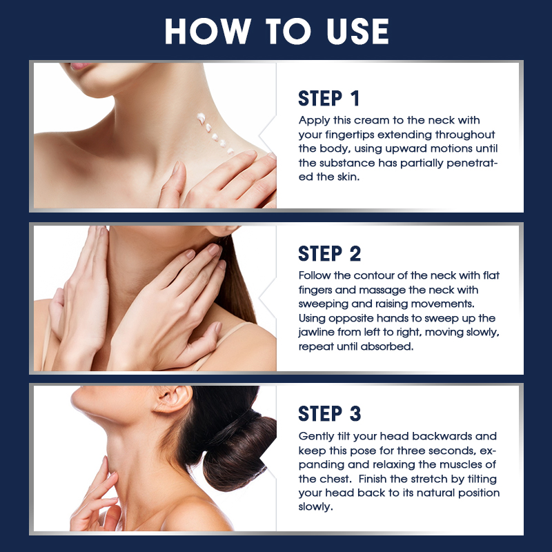OEM Customised Neck Firming Cream Anti Wrinkle Tightener Collagen Retinol Skin Tightening