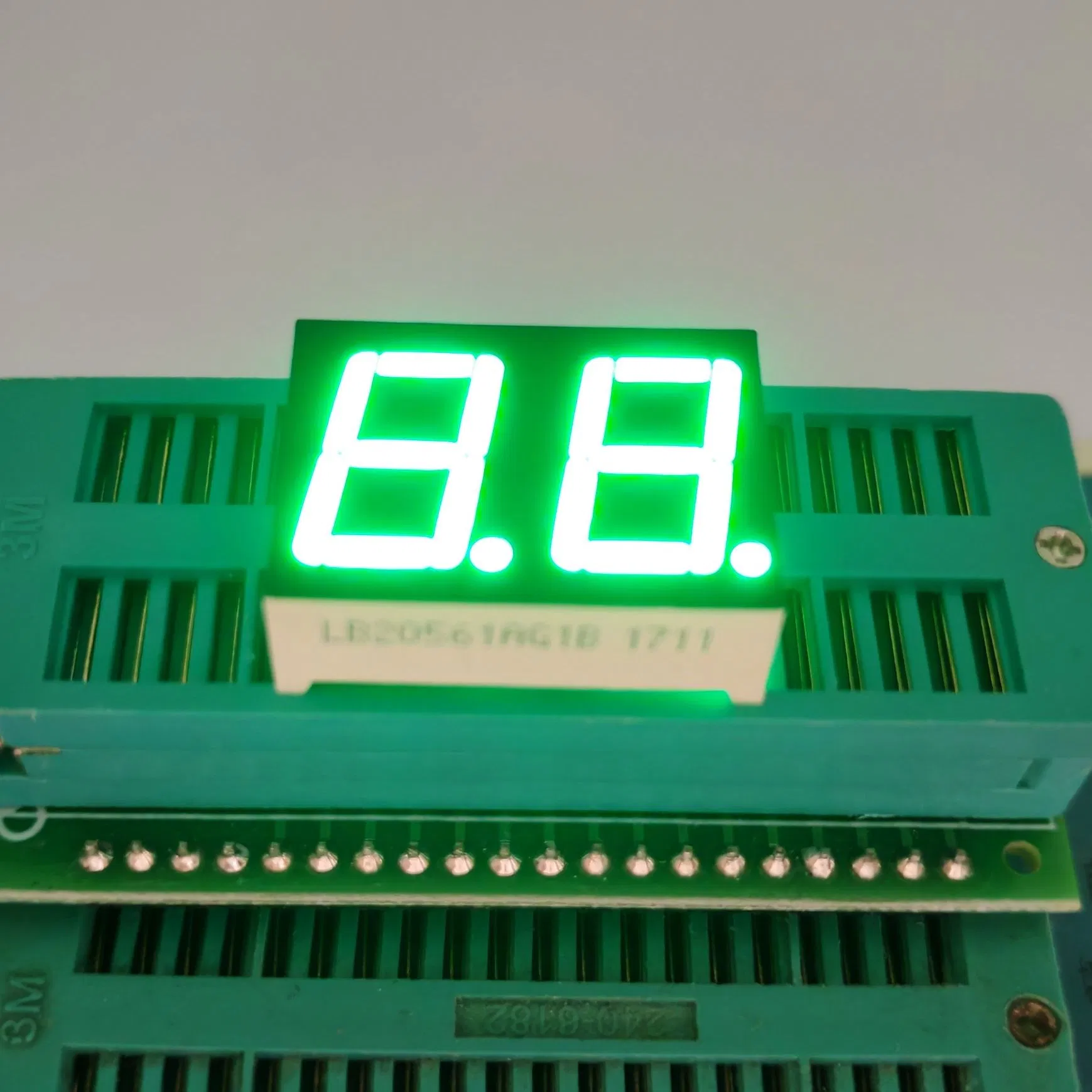 High-Visibility Green 7 Segment LED Display for Electronics Projects