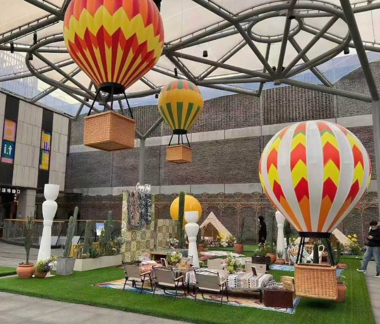 Giant Inflatable Air Hot Balloon for Mall Balloon Backdrop Ideas