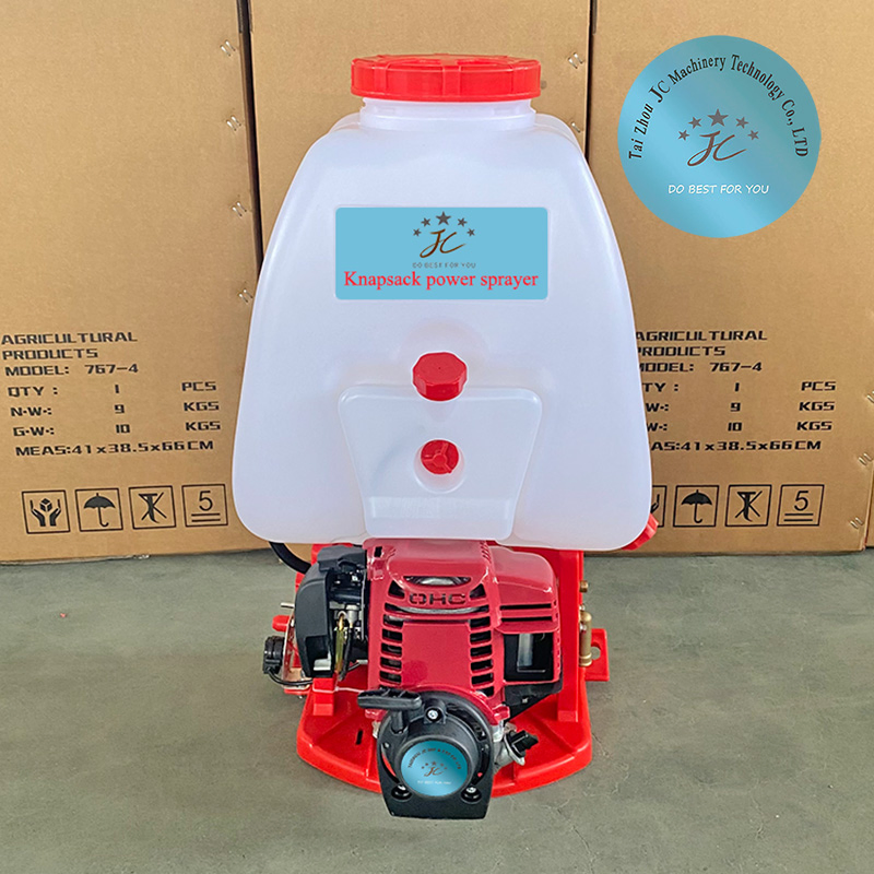 Taizhou Jc 4-Stroke Gasoline Engine Power Sprayer Agricultural Sprayer Pump Garden Sprayer Knapsack Power Sprayer