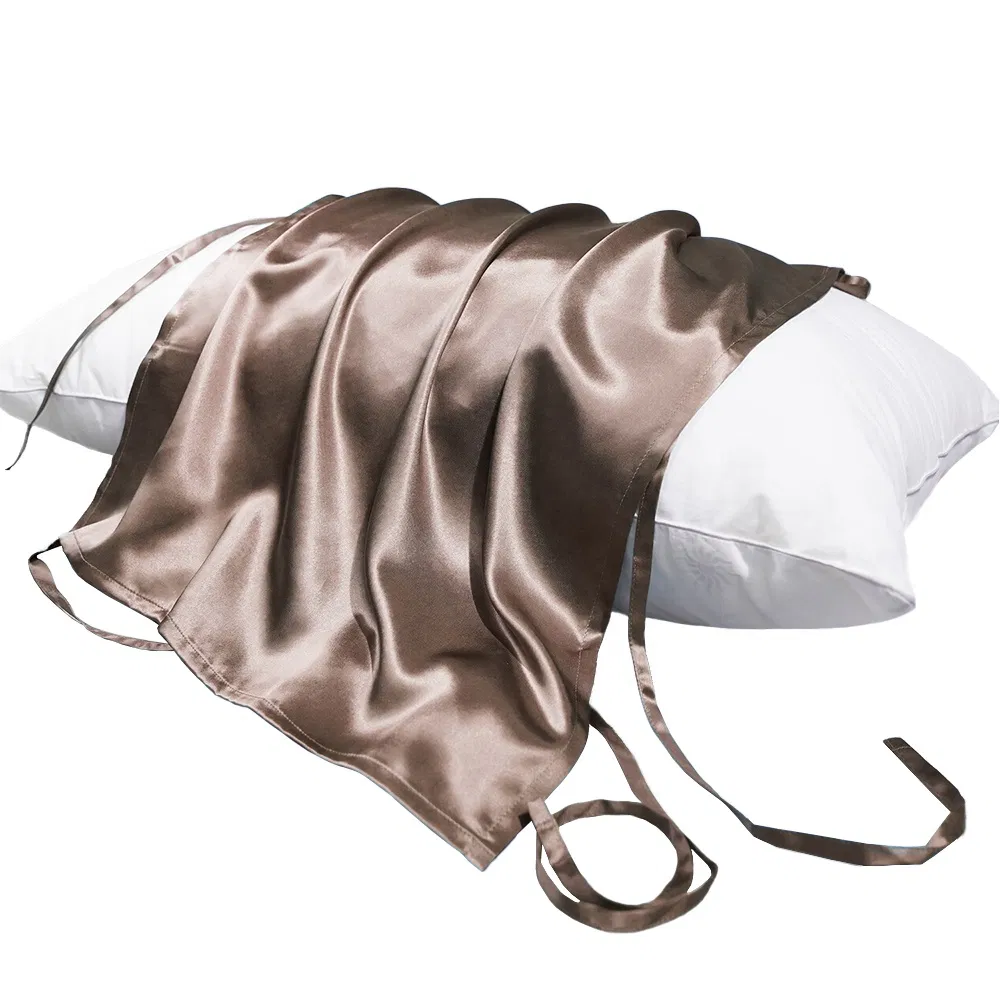 Forged Solid Color Style 19momme 48*74cm Adult Pillowtowel 100% Real Silk Pillow Towel