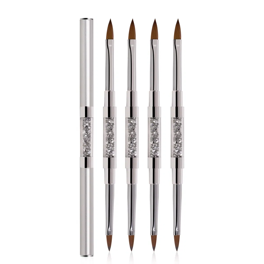 Guyo Double-Ended 100% Kolinsky Acrylic Brush