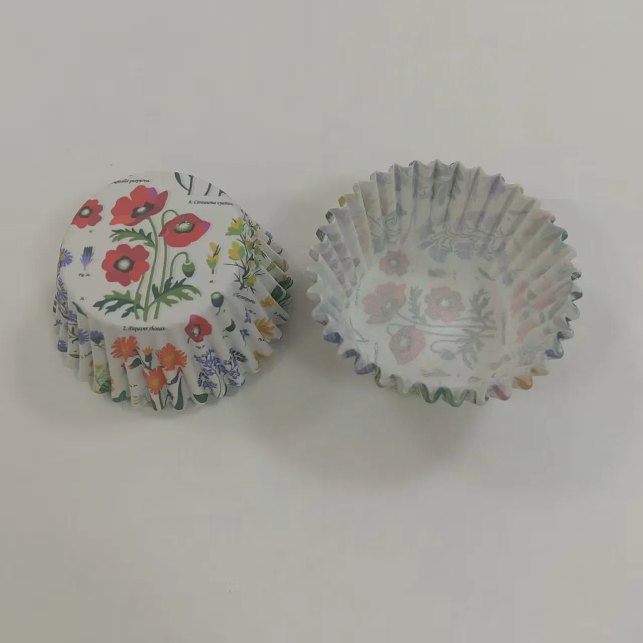 Vibrant Flower Design Food Grade Cupcake Baking Cups for Events