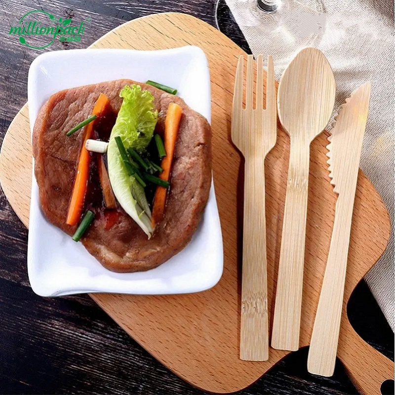 Premium Handcrafted Wooden Cutlery Set with Gift Box for Luxury Dining
