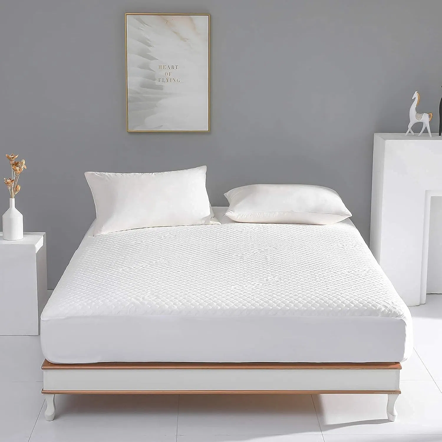 Premium Bamboo Mattress Protector with Waterproof Deep Pockets