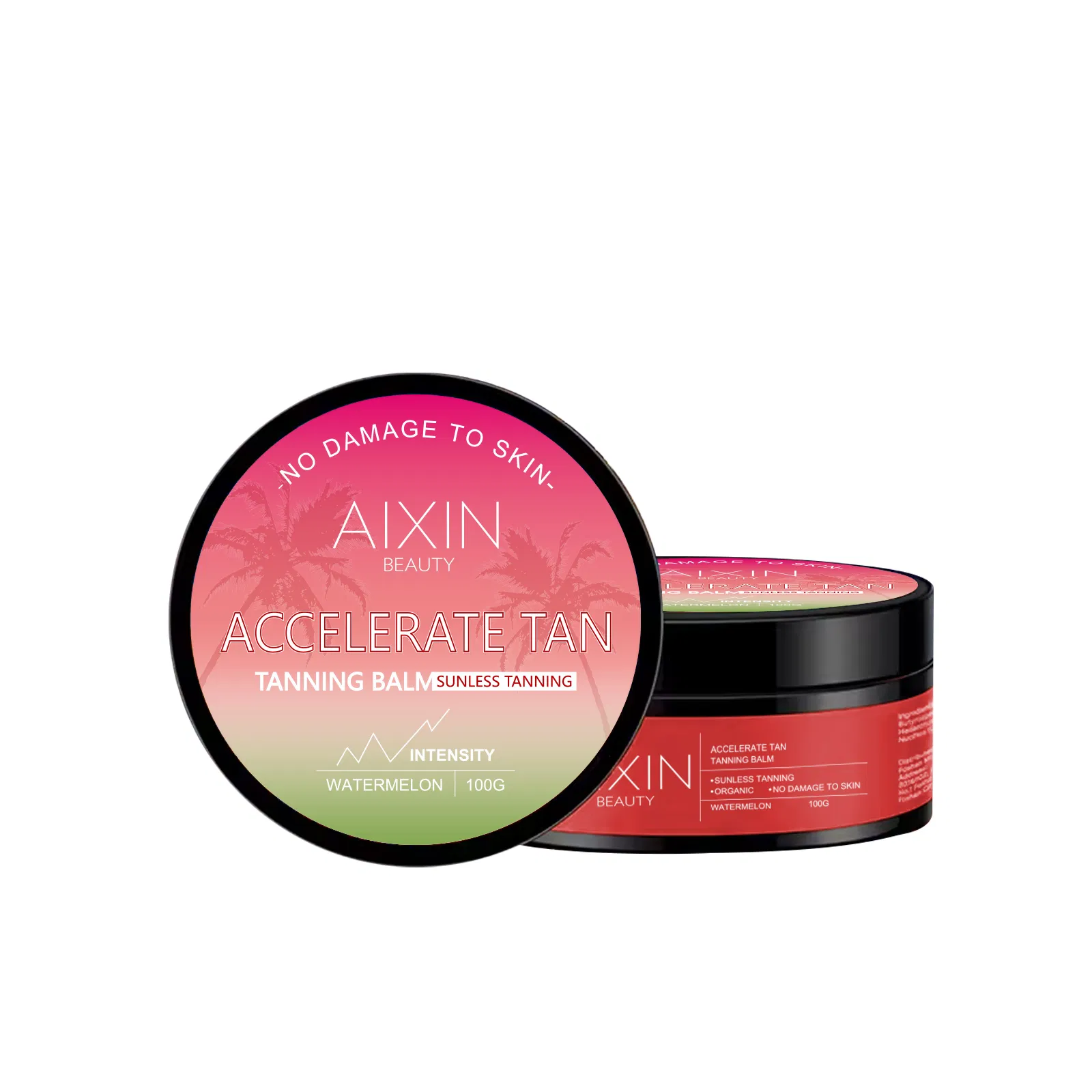 Aixin Private Label Sunbed Tanning Lotion Intensive Watermelon Tanning Accelerator Cream