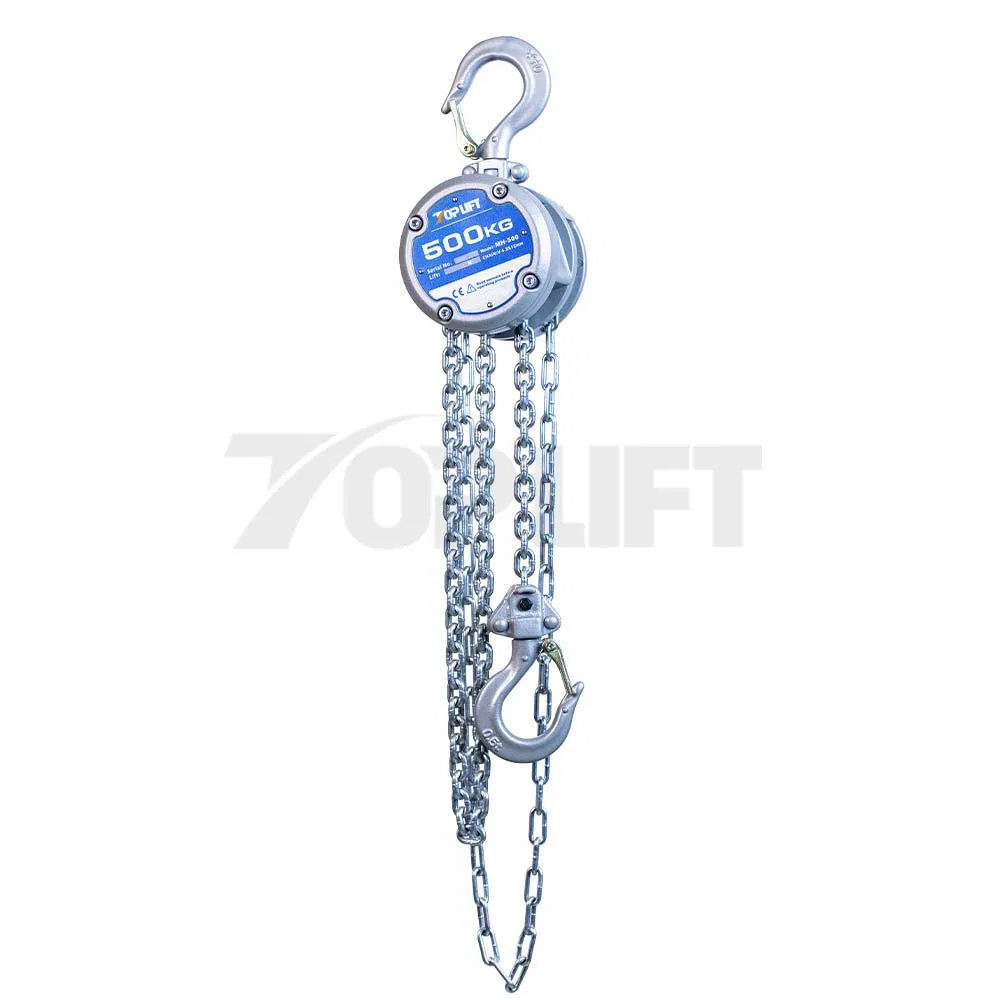 Versatile 500kg Manual Pulley Chain Hoist for Safe Lifting Light Weight