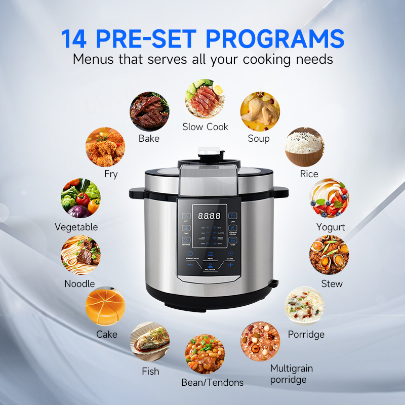 Fast Cooking Electric Pressure Cooker Multi Cooker for Commercial Kitchen Use