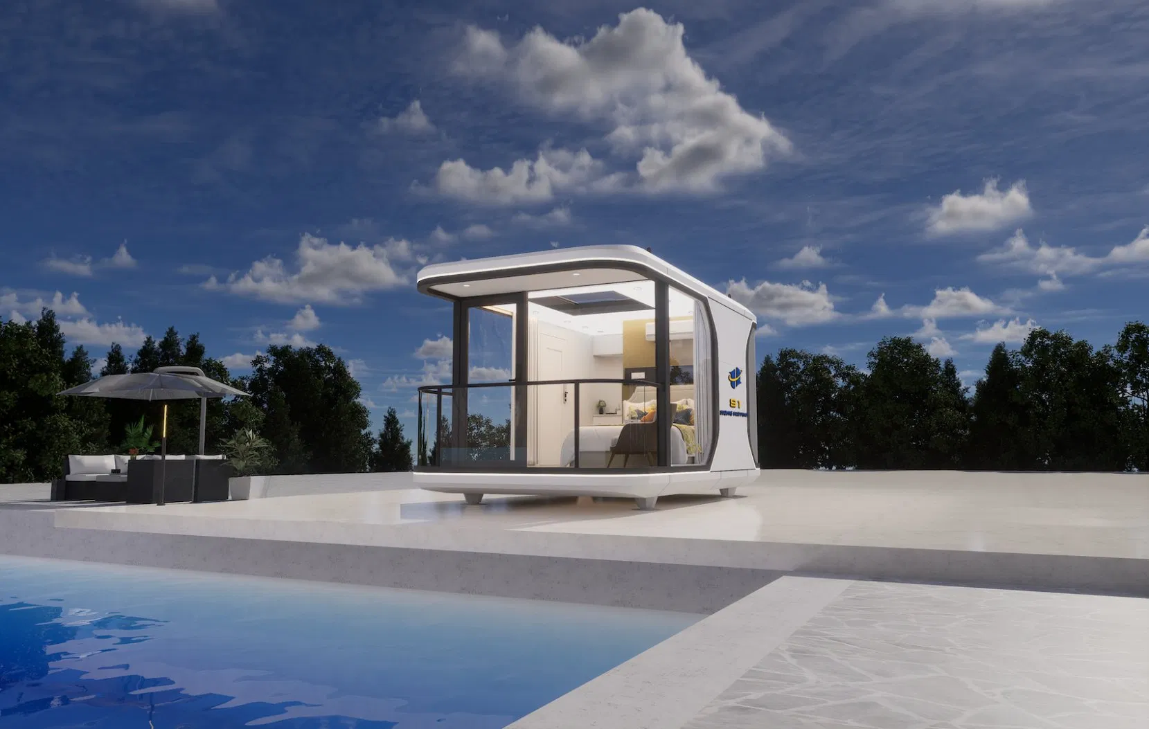 Durable PVC Material Capsule House for Disaster Relief Housing Meets Efficient Comfortable