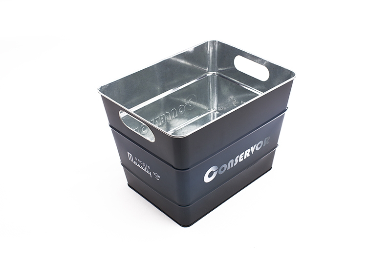 Customized Printing Easter Gift Tin Bucket Empty Promotional Small Metal Toy Bucket for Kids