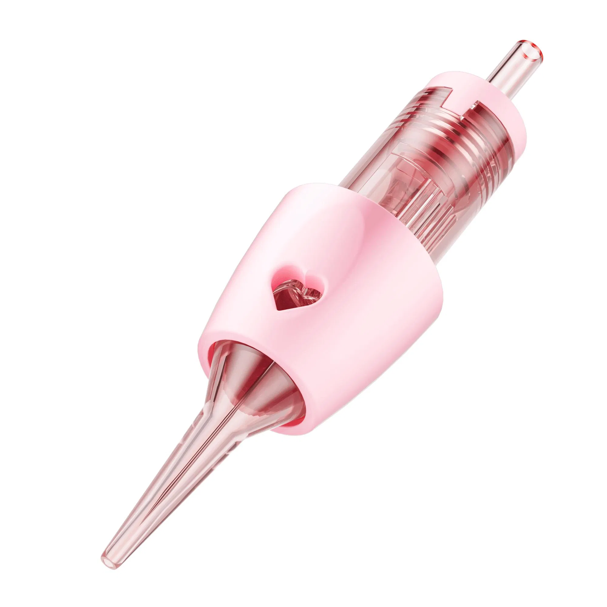 Disposable Permanent Tattoo Stainless Steel Cartridge Needles with Heart Finger Rest