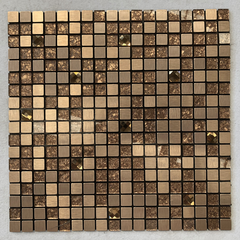 Best Selling Factory Direct Price Small MOQ Shining Glass Mosaic Tile for Luxury Wall and Floor Decoration
