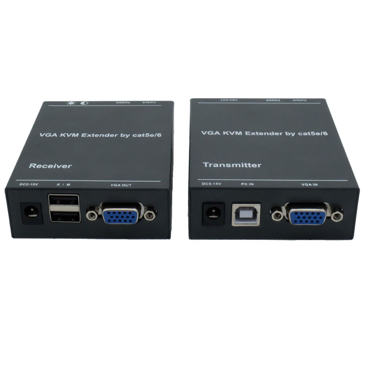 Удлинитель VGA 300 м с передачей IR и USB