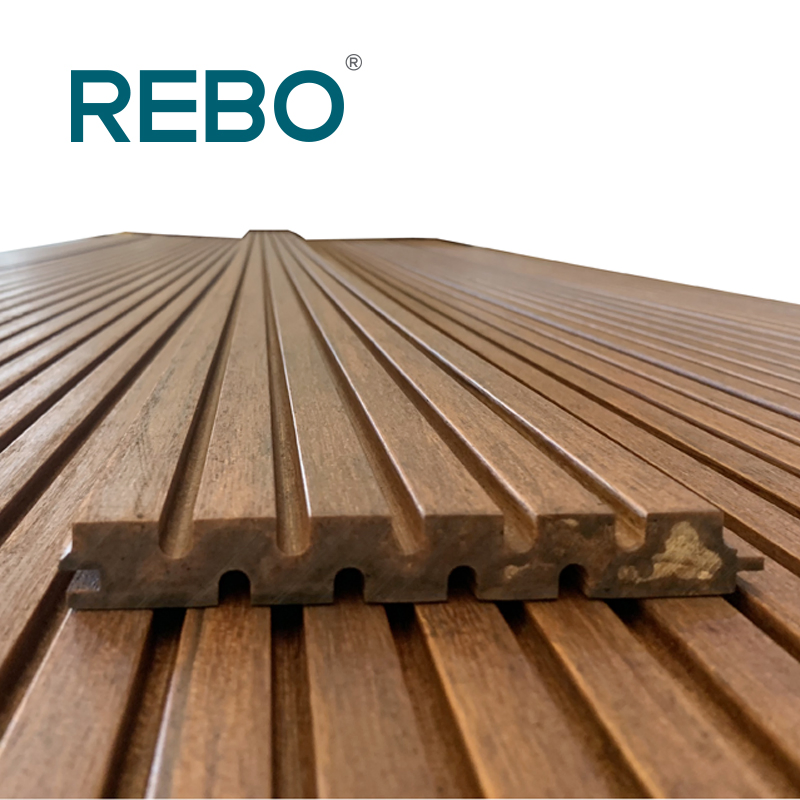 Hot Sale House Fireproof Bamboo Ceiling Panel Bamboo Fluted Wall Siding Panel