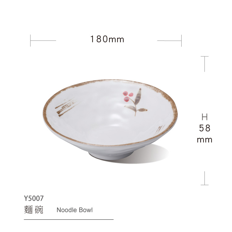 Noodle Bowl Udon Noodle Bowl Melamine Tableware White Bowl Custom Noodle Bowl