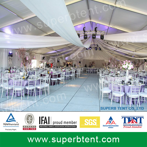 Aluminum Frame White Party Tent Foshan Factory Customizable