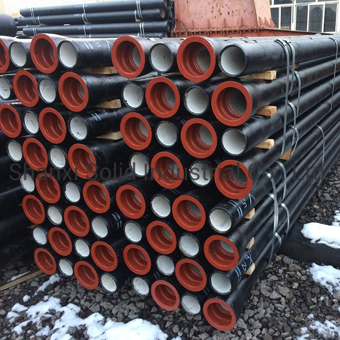 DN80 - 2600 Ductile Iron Pipe Cement Mortar Lined with Epoxy Ceramic