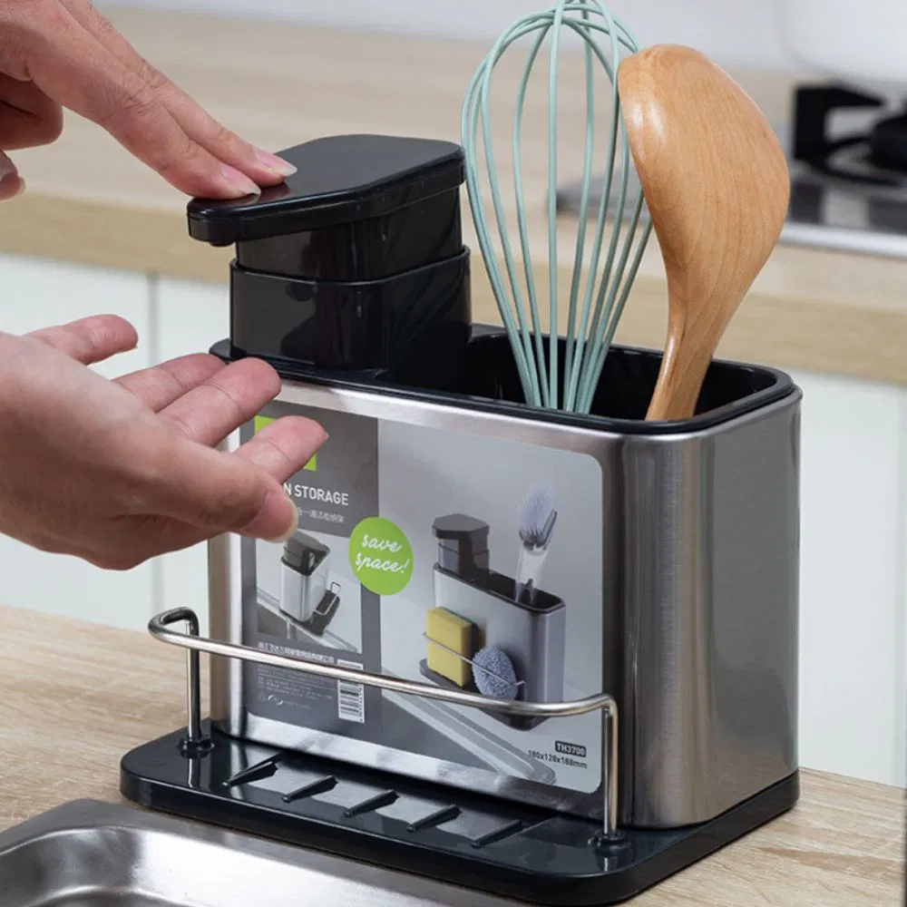 Держатель для губки и дозатор мыла 3 в 1