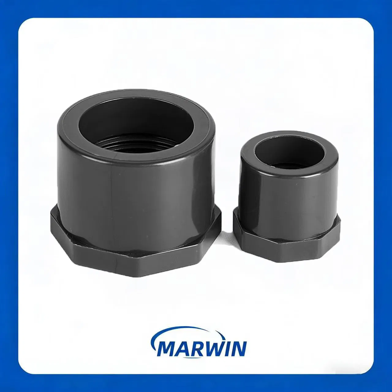 Threaded Coupling Plastic Pipe Connector for Fluid Transfer