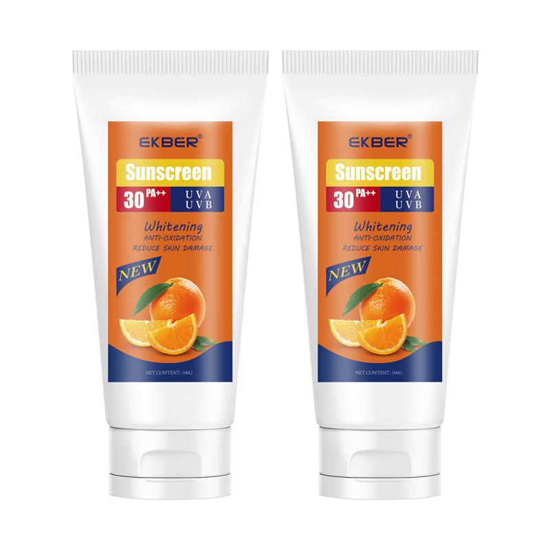Amazon Hot Ekber Best Face Care Mineral & Eco Friendly Sunscreen Gel Centella Extract SPF30++ Sensitive Sunscreen